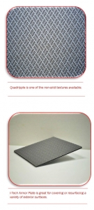 Quadripple non-skid flooring texture